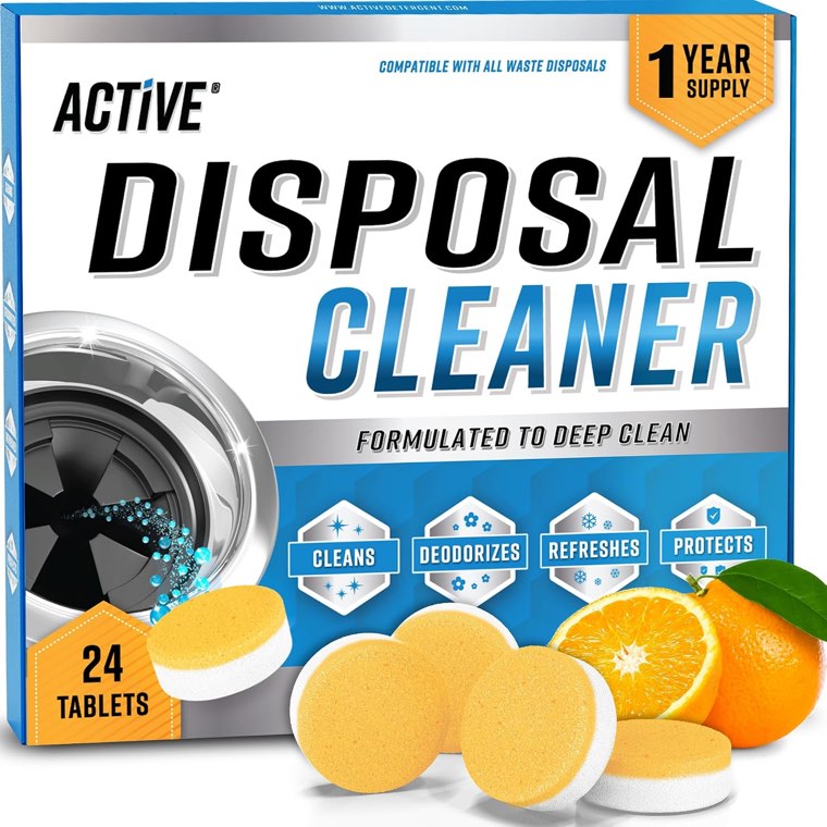 Garbage Disposal Cleaner Deodorizer Tablets, 24 Pack