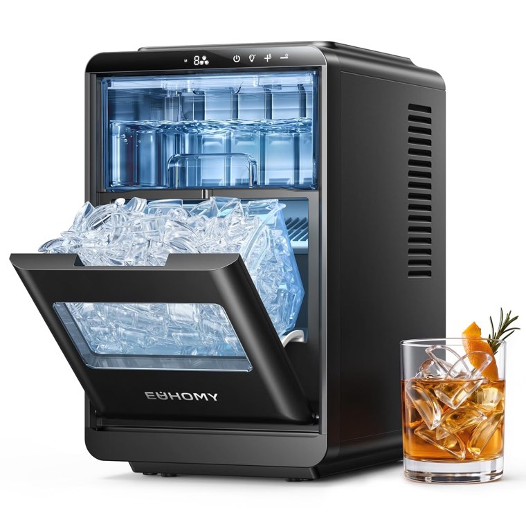 EUHOMY Countertop Crescent Ice Maker