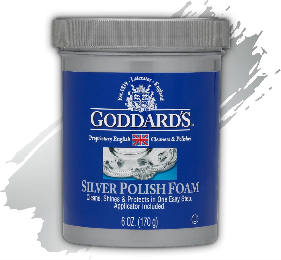 Goddard's Silver Polish Foam, Silver Cleaner & Tarnish Remover, 6 oz