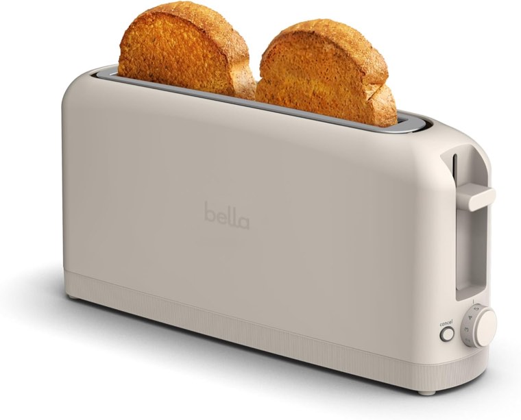 bella Fits-Anywhere 2-Slice Slim Toaster, Long Slot