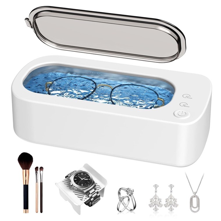 Ultrasonic Jewelry Cleaner Machine: 48KHz Ultra Sonic Cleaner for Jewelry,Eyeg
