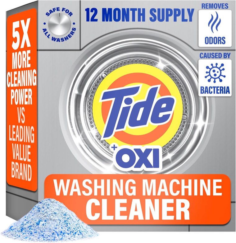 Tide Washing Machine Cleaner with Oxi, 52 Week Supply